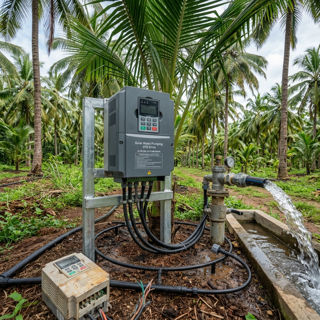 Pappankulam (Madathukulam Taluk) - Replacement of 10 HP Solar Water Pumping Drive