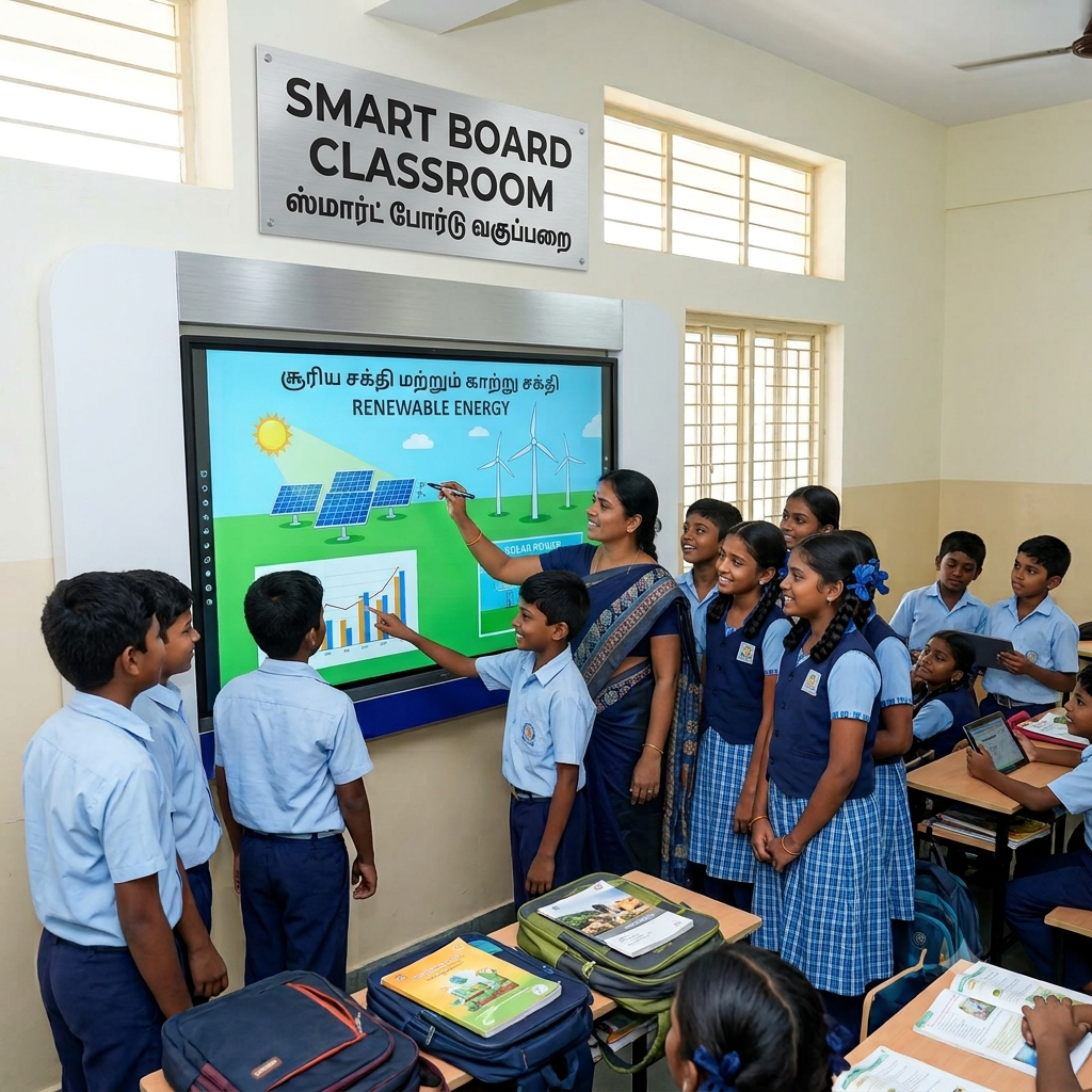 Tiruppur Corporation - Smart Interactive Boards in Corporation Schools