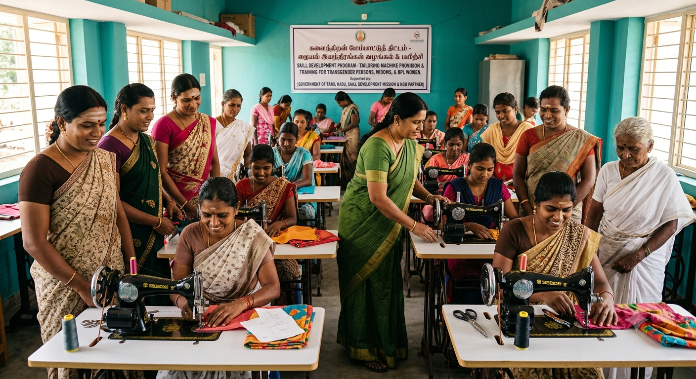 Provision of Tailoring Machines for Skill Training