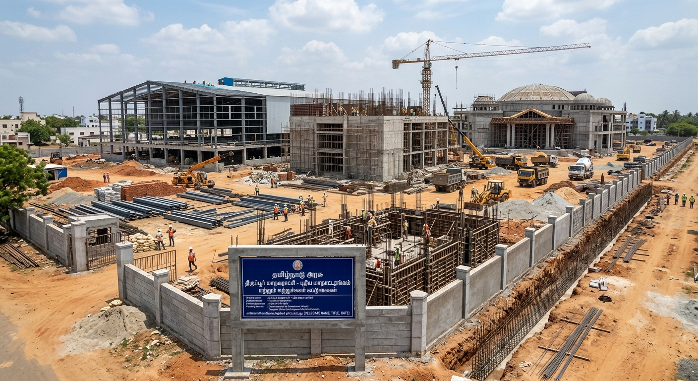 Construction of Vehicle Sheds, Seminar Hall and in Colleges