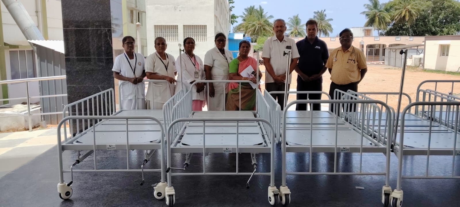 Provision of medical equipments to Government Hospital, Dharapuram